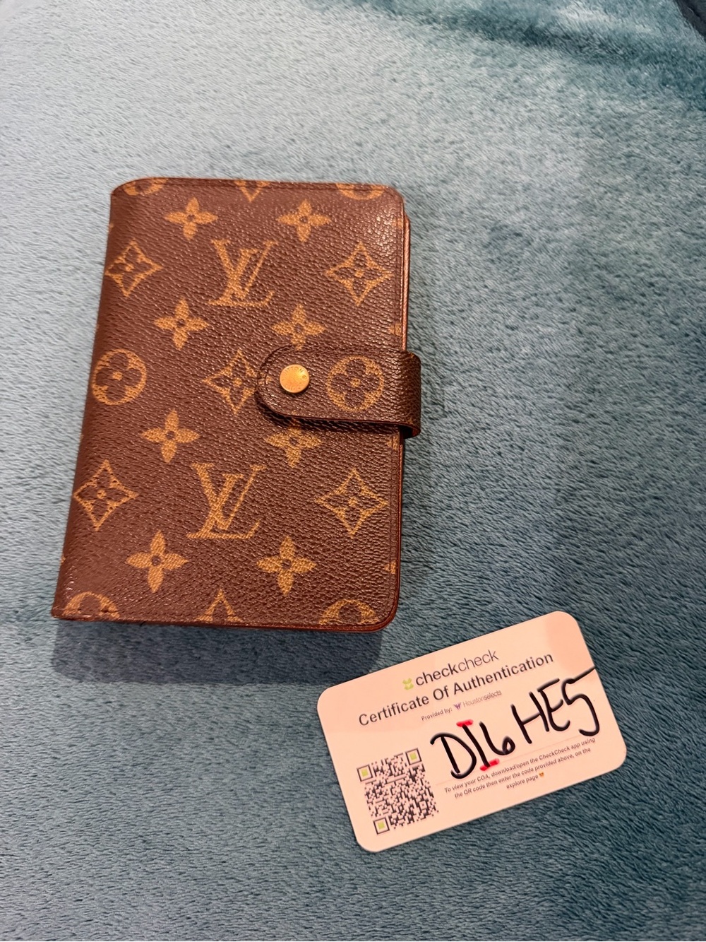 Vintage 2000 Porte-Papier Zippé Louis Vuitton Brown Monogram